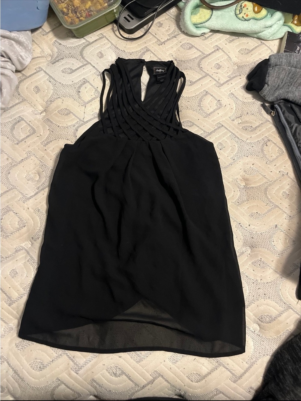 Daytrip Black Strappy Tank Top